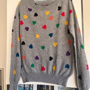 100% Cashmere sweater. Nice for Valentine’s month.